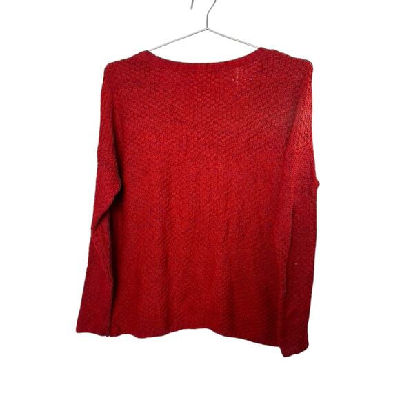 a.n.a A New Approach Red Long Sleeve Light Weight Sweater Women's Size 1X - Picture 5 of 6